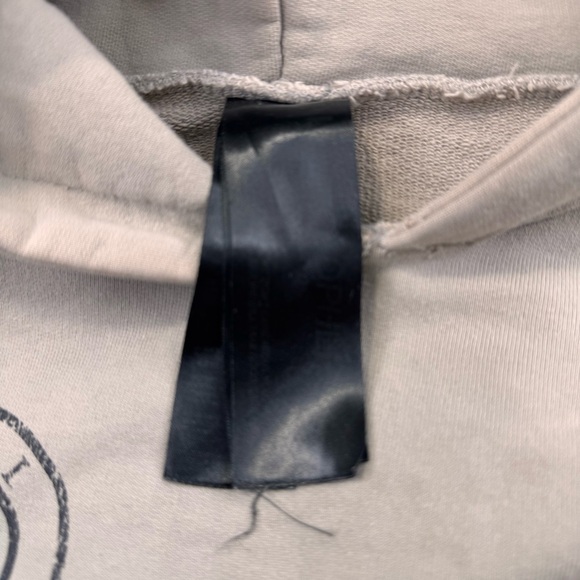 Val. Khristopher Hoodie Men’s Large Cotton Ivory Oversize Distressed Streetwear - Picture 10 of 12